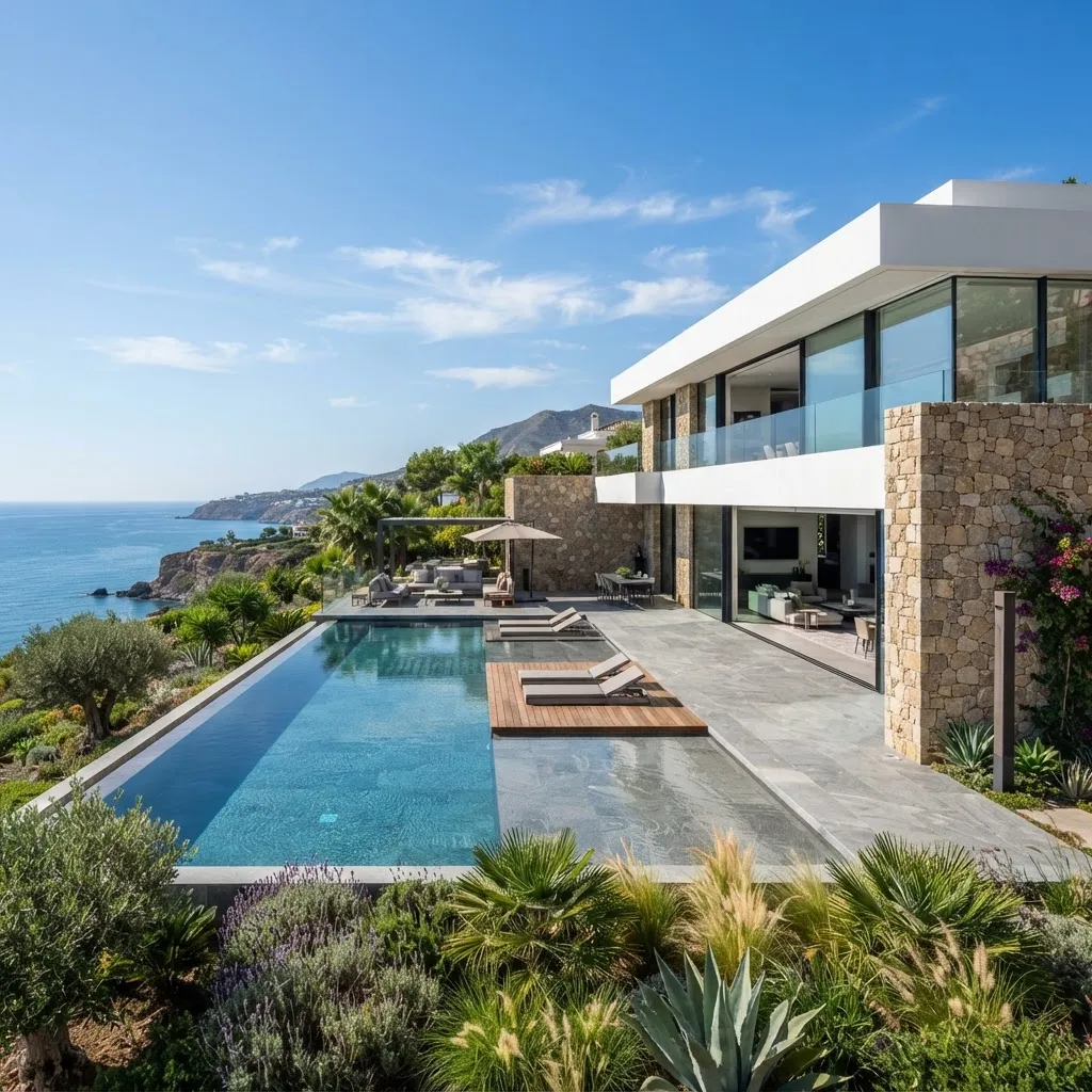 Completed villa construction with high-end finishing