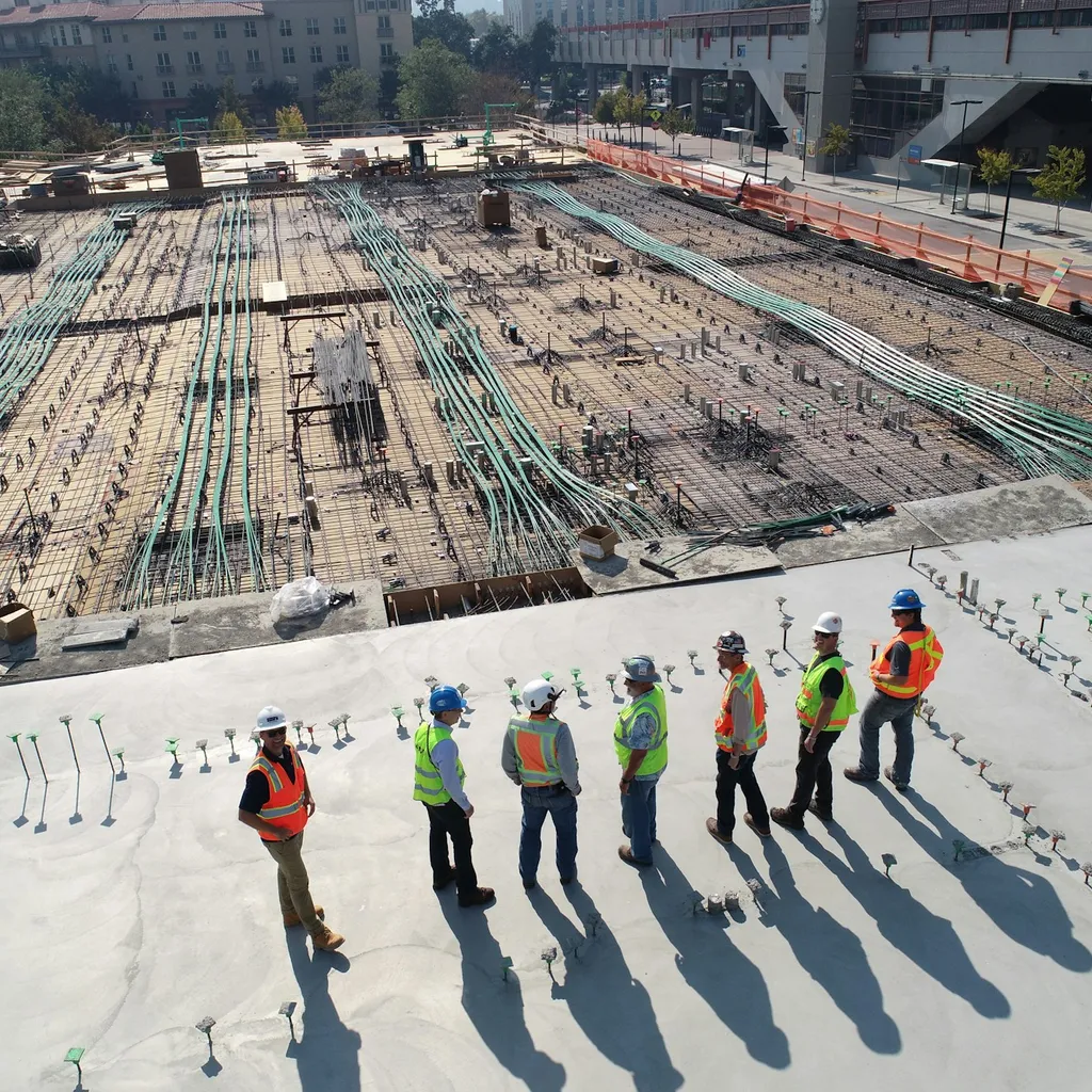Site team overseeing labour, equipment and works on a live contract