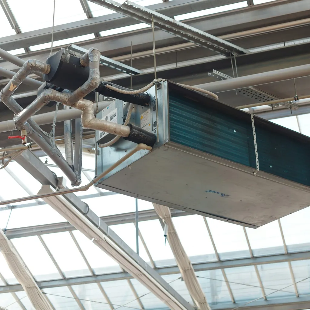 Industrial HVAC plant and piping for electromechanical services
